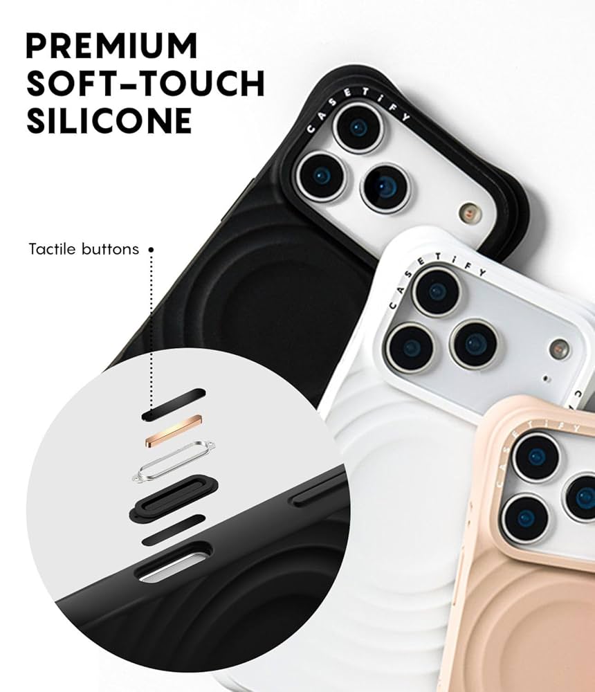 Amazon.co.jp: CASETiFY ウェーブ シリコン iPhone 17 Pro Max