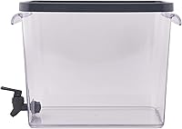 Vista 4 de 2-Gallon Slim Acrylic Fridge Beverage Dispenser Gray Glossy Design BPA-Free for Indoor/Outdoor Use