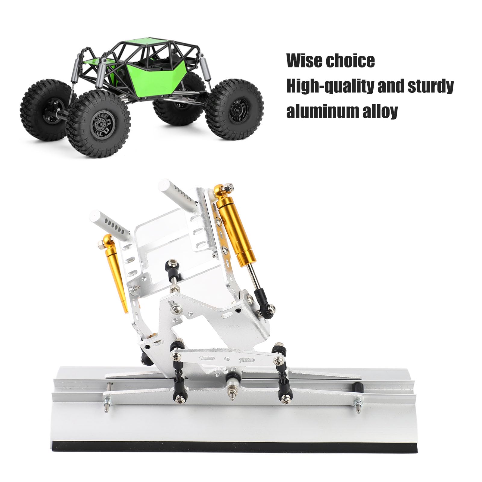 RC Aluminium Schneepflug, Leichte Metall Schneeschaufel für 1/10 RC Crawler, Kompatibel mit SCX10 TRX4 TRX6 90046, Simulation Klettermodell Zubehör für RC Auto Enthusiasten und Modellbau