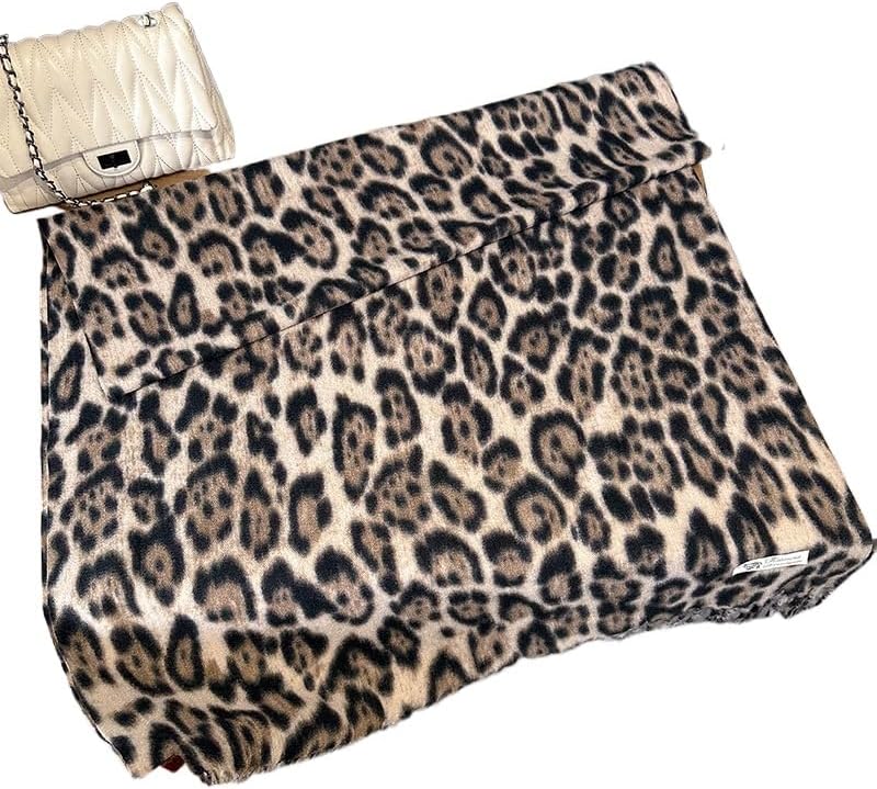 Women's Autumn and Winter Leopard Print Design Long Warm and Thicken Scarf Fashion Trend Shawl