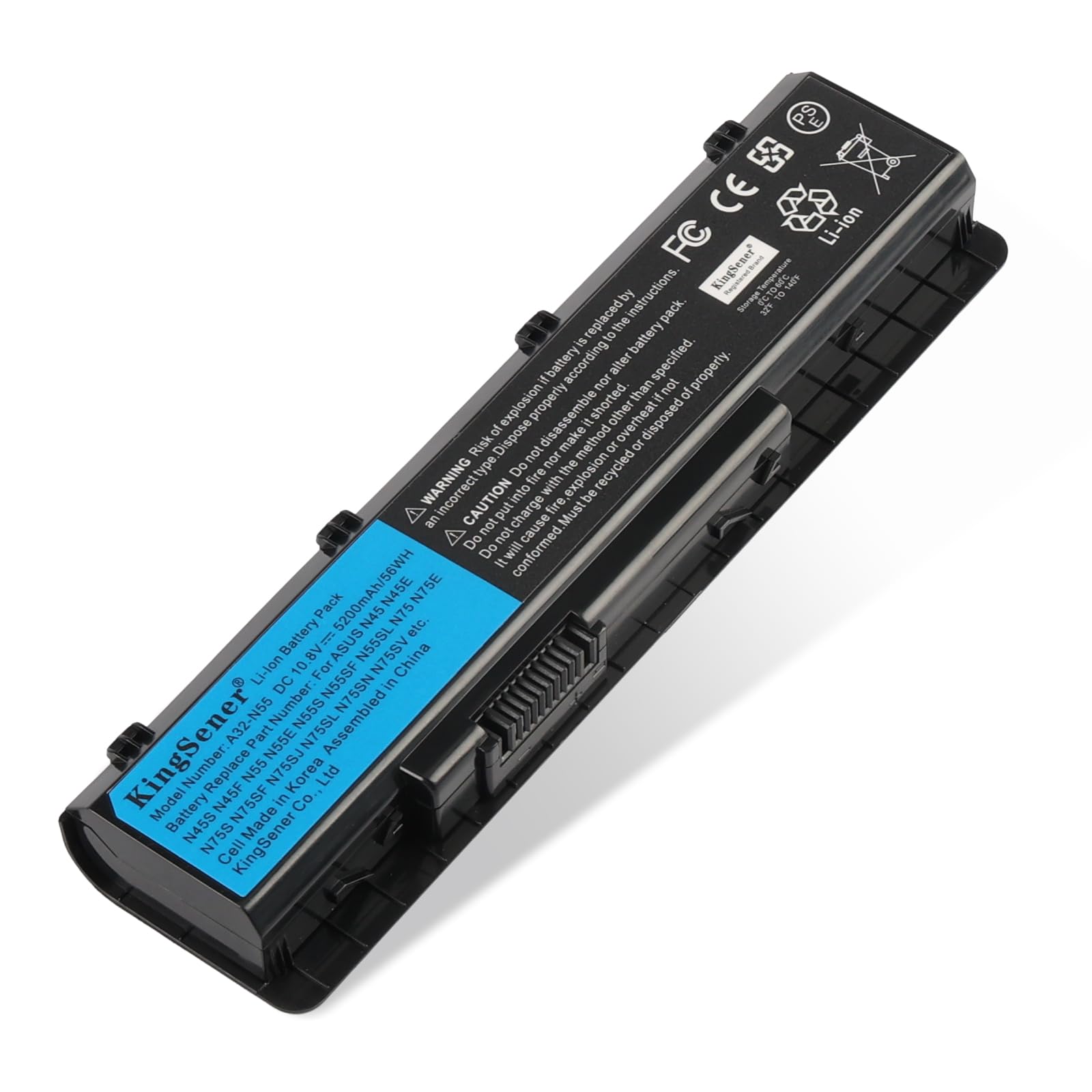 BATTERIE POUR ASUS A32-N55 N75 N75S N75SF N75SL 11.1V 5200mAh