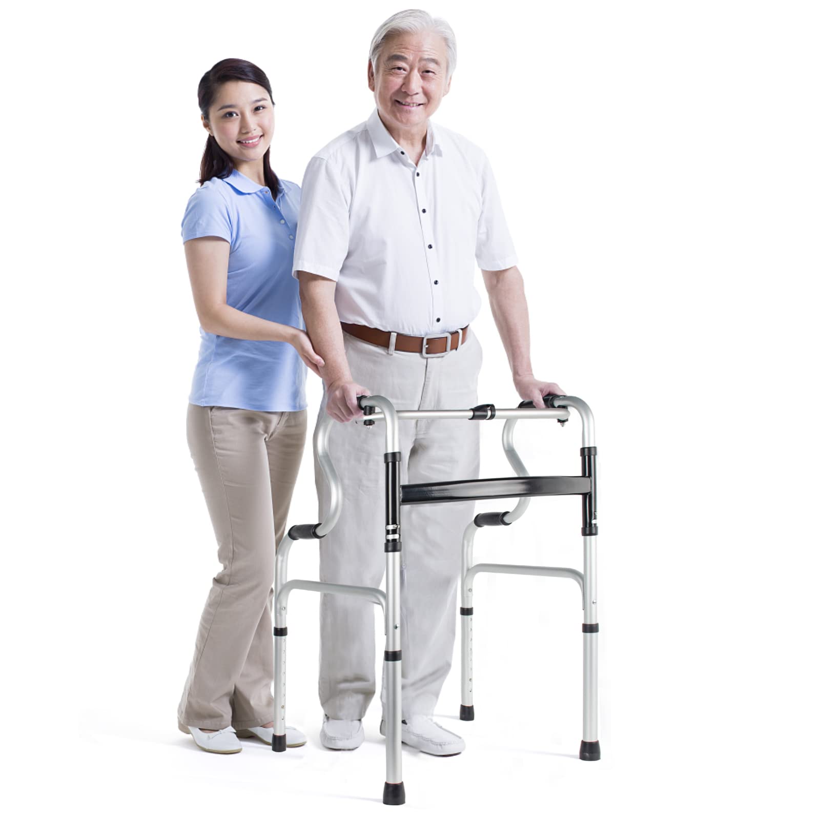 OUUTMEE - Ayuda para caminar para personas mayores, ligera, regulable en altura, de aluminio, Mobiclinic
