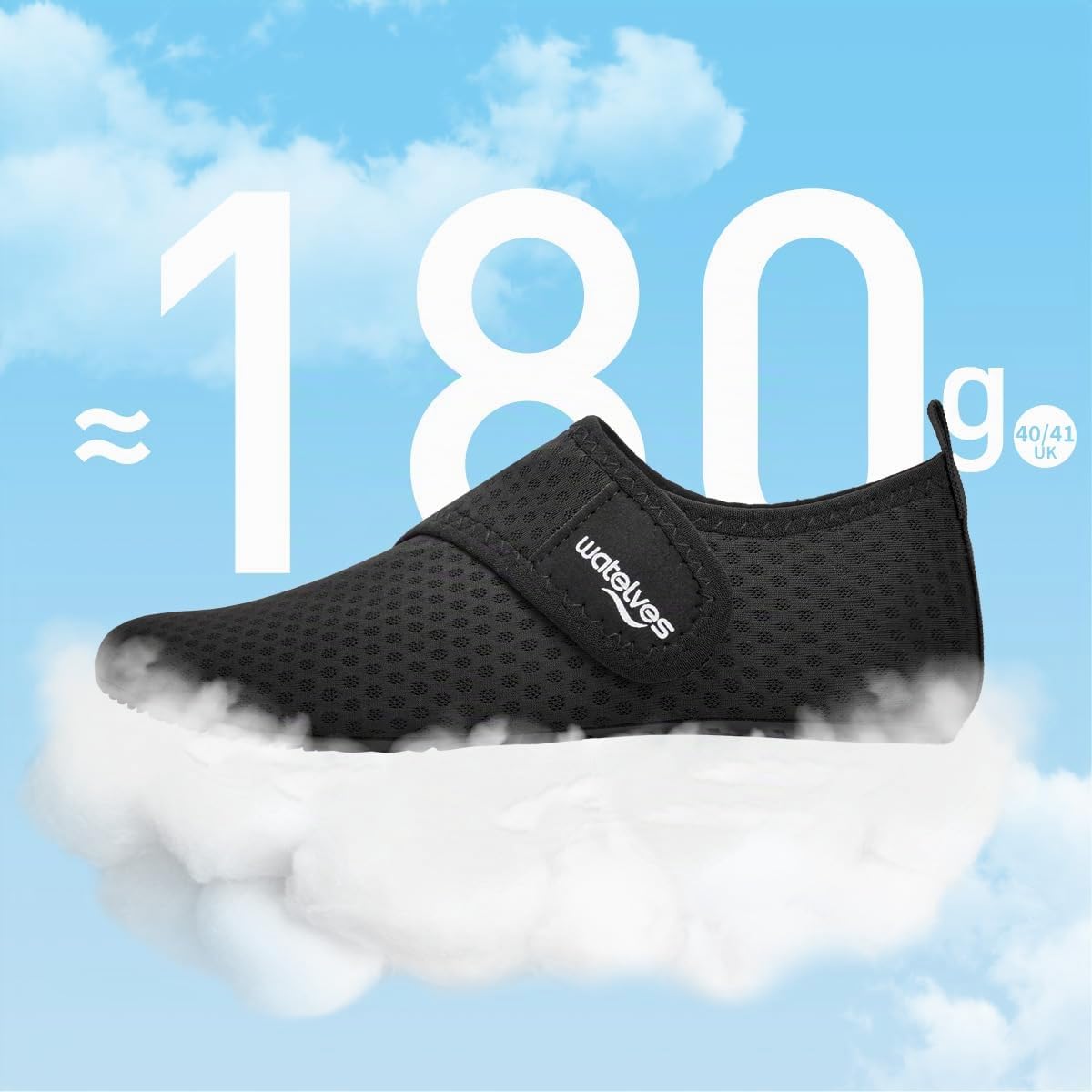 WateLves Chaussures de Bain d'eau Femmes Hommes Natation Plage Aquatiques Séchage Rapide Respirable Surf Piscine Plage Unisexe