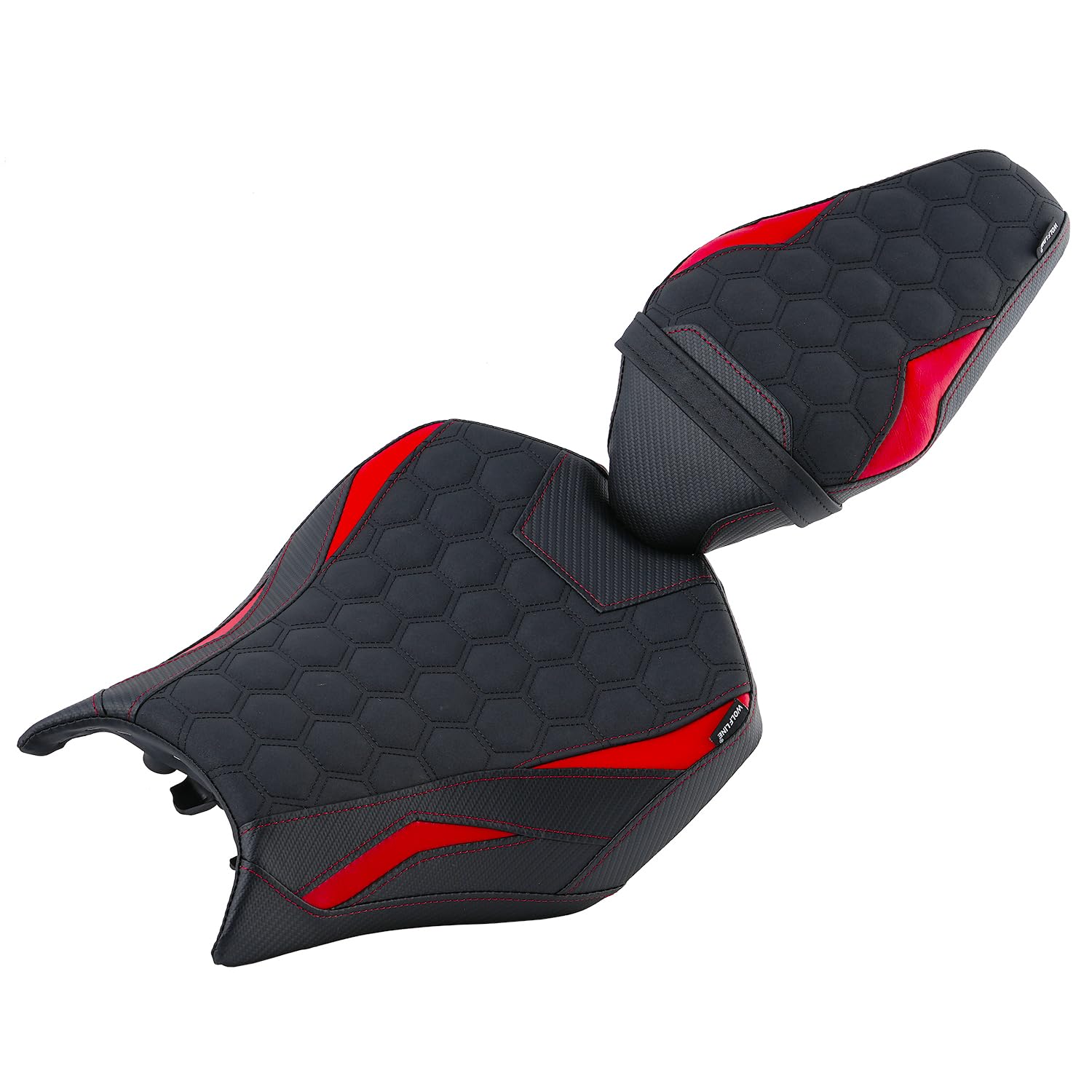 Siège de moto confortable pour passager ZR900 Z900 2025, siège passager avant et arrière en cuir, rouge