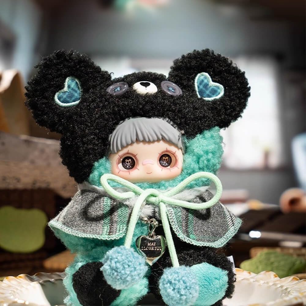 niannyyhouse Plüsch Puppe Blindbox, Maymei Cookie Series, 14 cm gefüllte Plüsch-Schlüsselanhänger, süße Sammlergeschenke (8 Stück)
