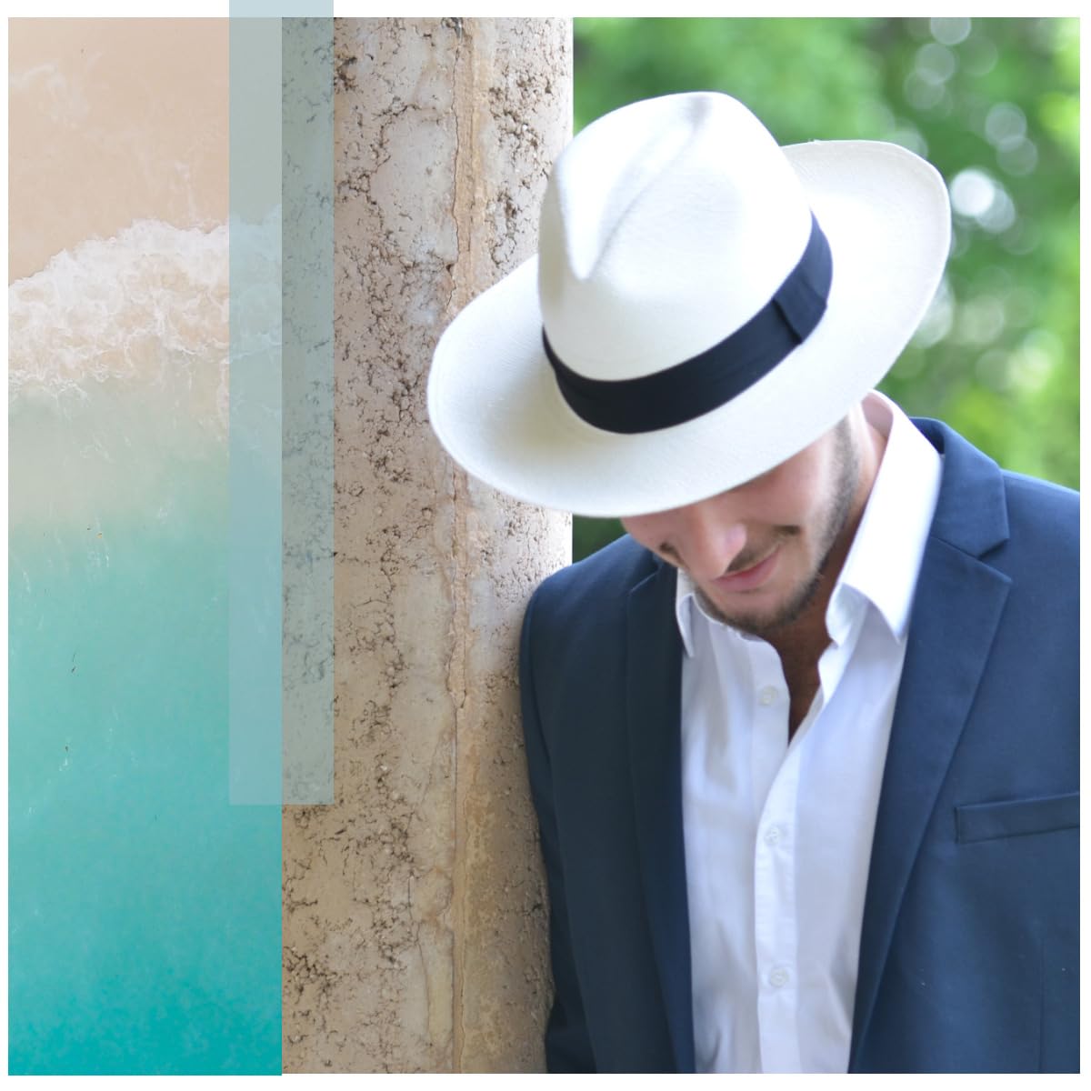 Gamboa Fedora Originale Capello Panama Uomo Donna in Paglia Toquilla Cappelli da Sole