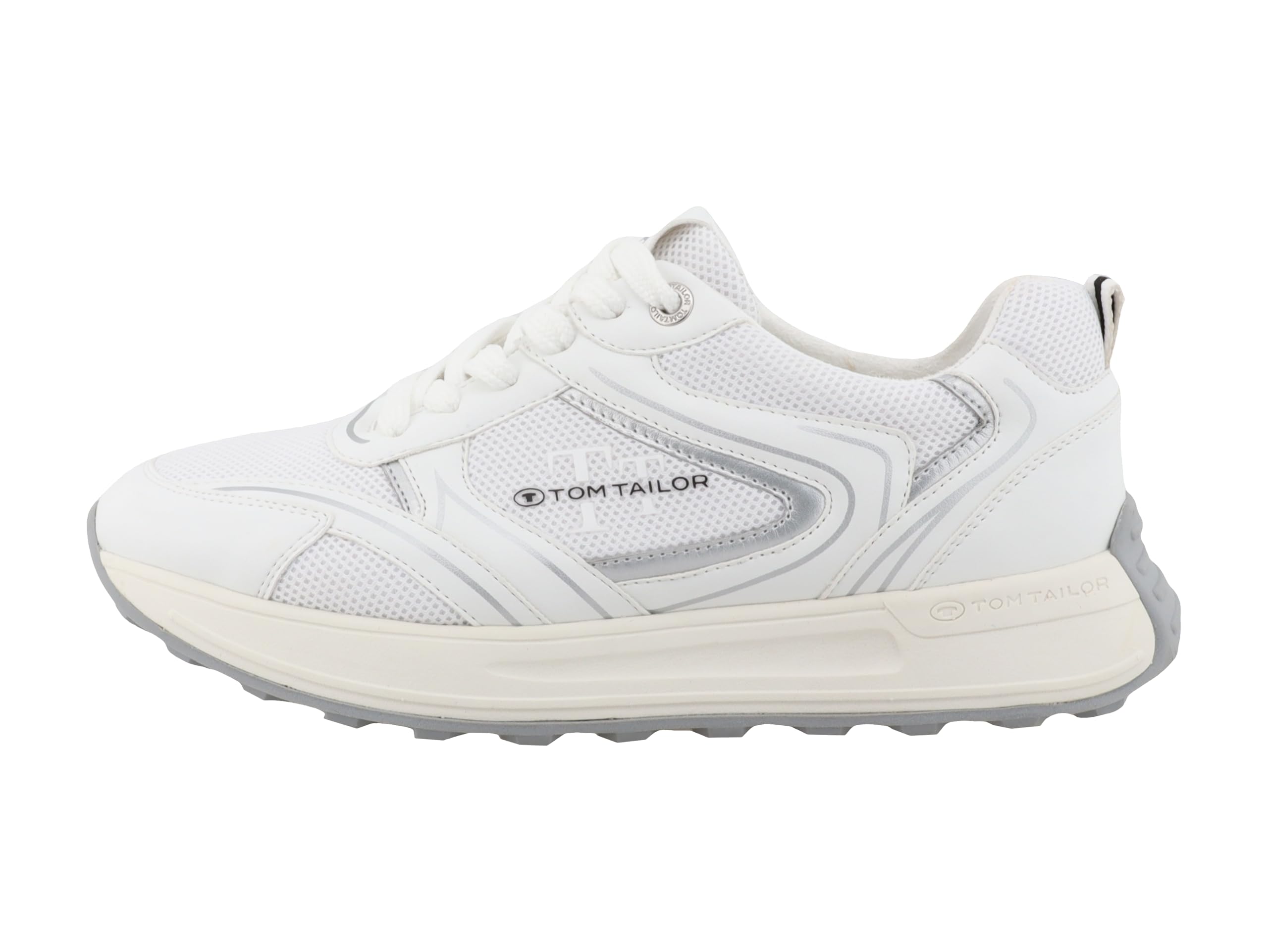 TOM TAILOR Women's 9590100008 Trainers, White, 37 EU, White, 5 UK