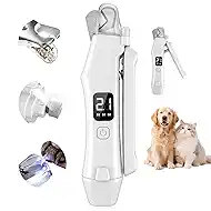 2-in-1 Cat & Dog Nail Clippers Trimmer for Small, Medium, Large Pets, with LCD Display, Quick Sensor, Safety Guard, LED Lights, Durable Pet Nail Trimmer
