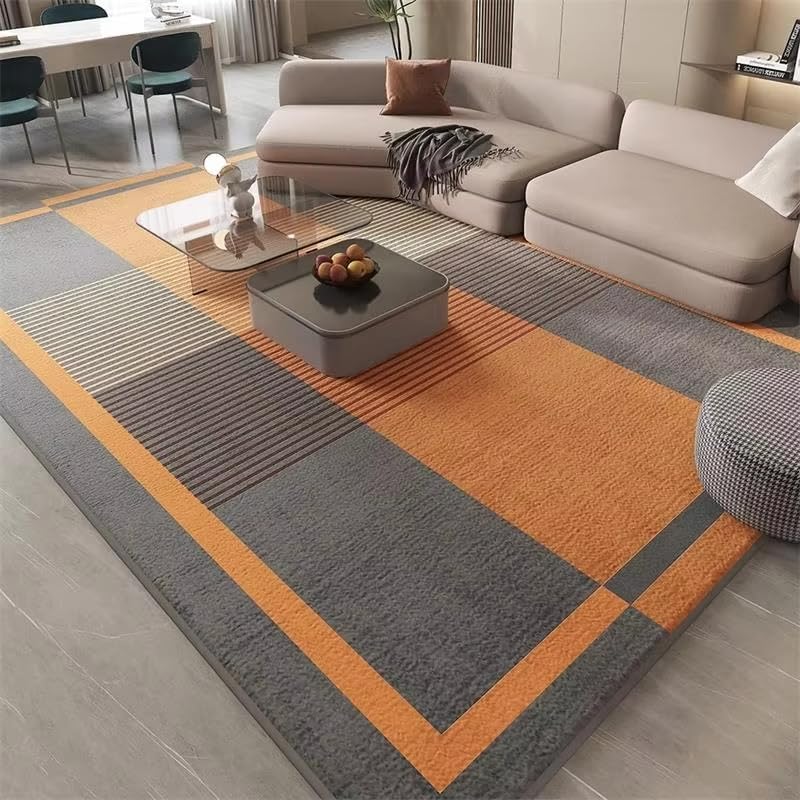 Tapis géométrique moderne salon salle de jeux doux lavable 150 x 220 cm