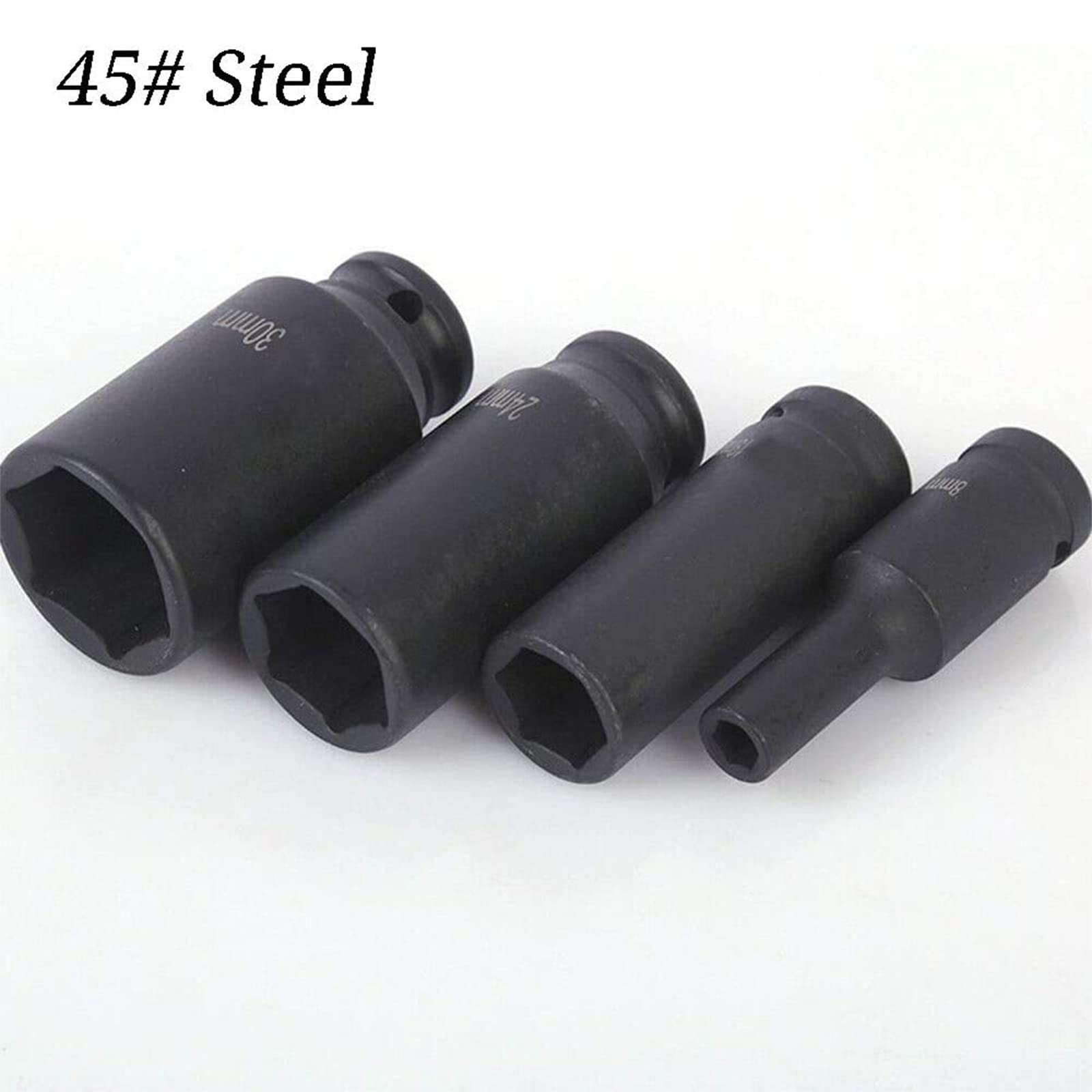Boxonly 1/2 Inch Drive Impact Socket 34mm Hub Nut Hexagon Ratchet Wrench Socket 8cm Height for Ratchets Air Pneumatic Wrenches - Image 3