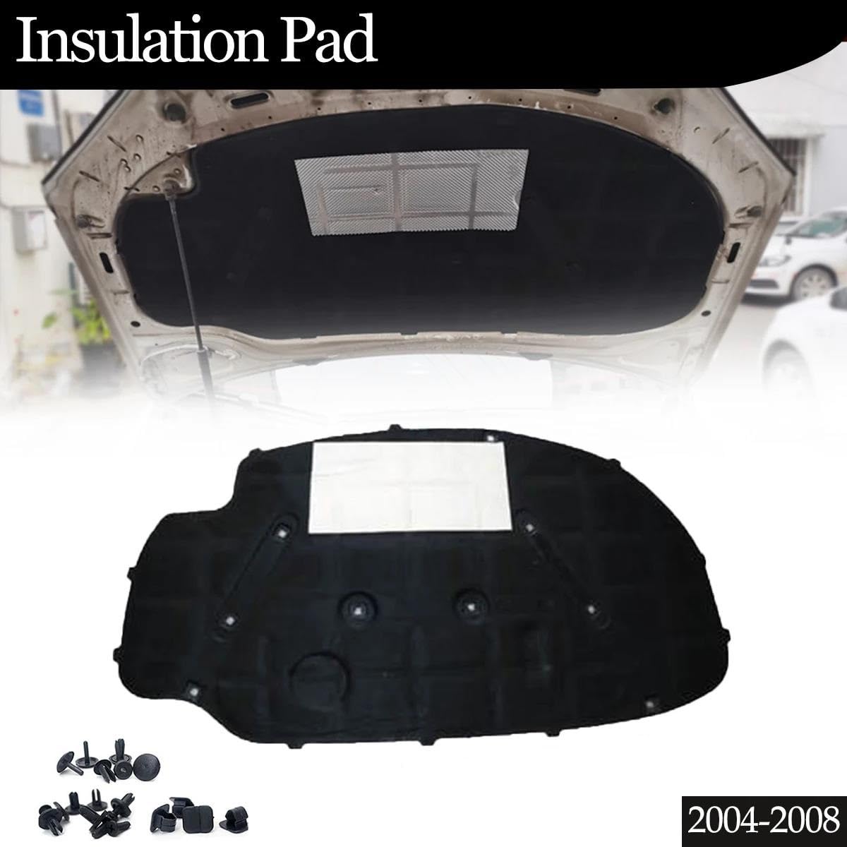 Isolamento Termico Pad Per VW Per Golf 5 2004-2008 Cuscinetto Isolante Cofano Motore Anteriore Isolamento Acustico Calore Tappetino Insonorizzante In Cotone Tappetino Isolante Acustico