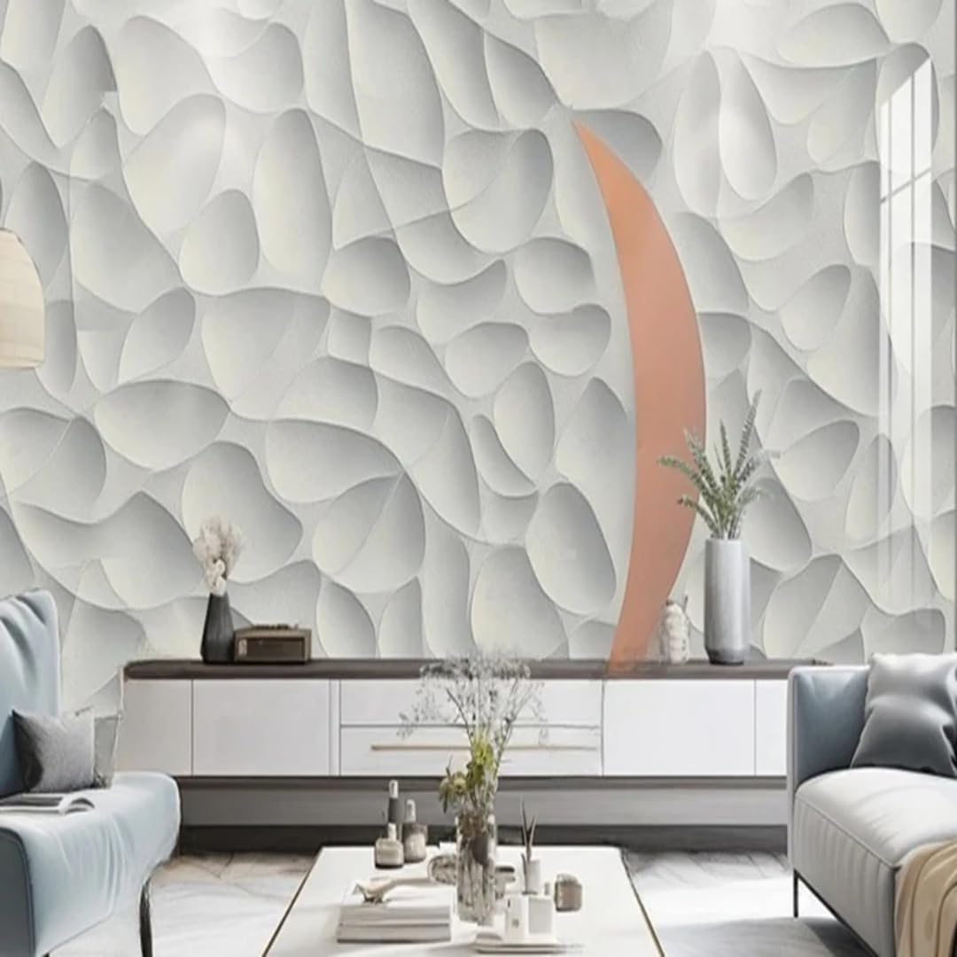 Xinruyi Wallpaper 3D Mural With Three-Dimensional Relief Lines And Abstract Wall Covering Art Stickers For Bedroom And Living Room Decoration