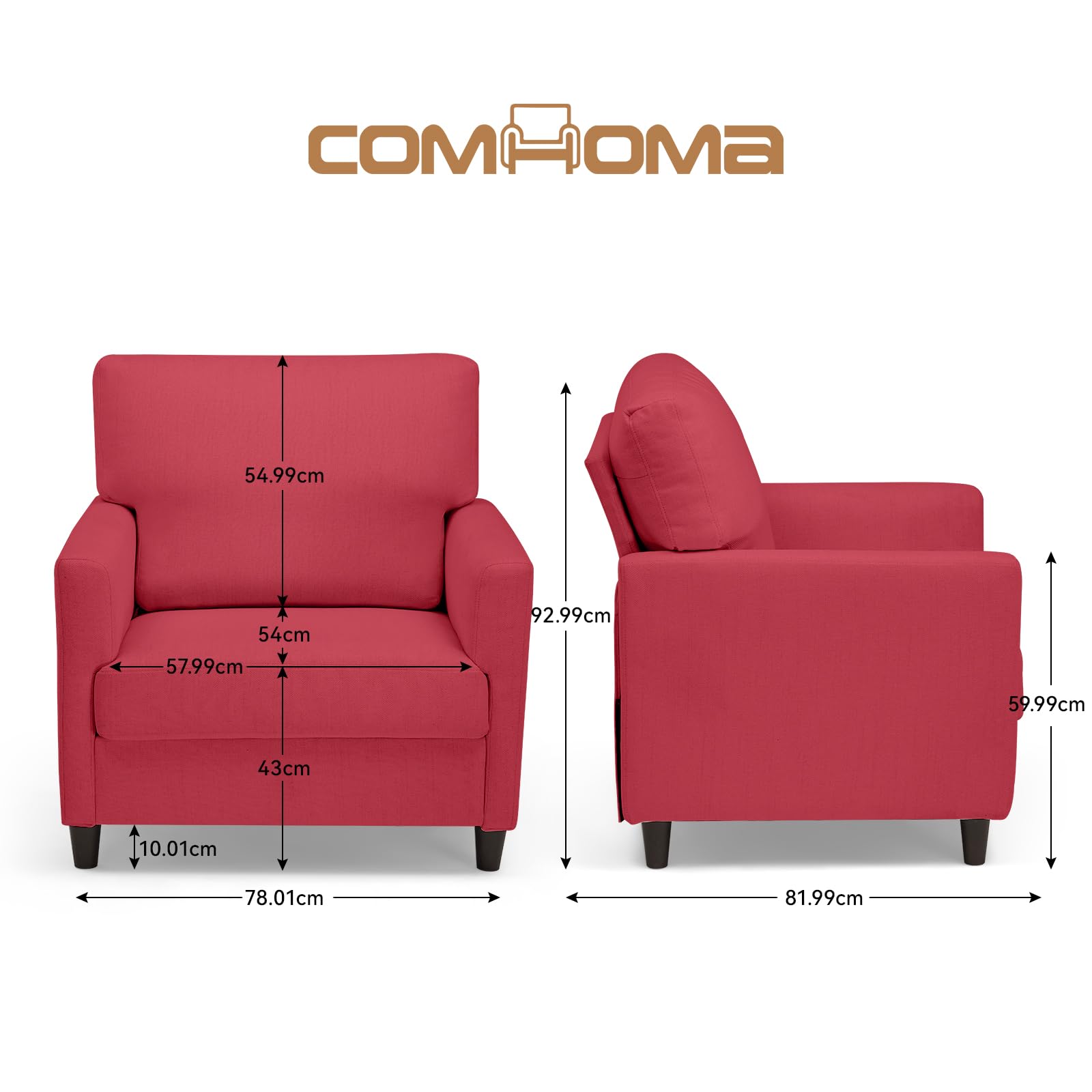 M MCombo Massagestoel met kruk, 360° draaibare relaxstoel met ligfunctie, moderne tv-stoel