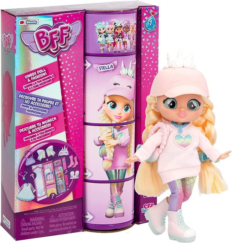 BFF Stella Fashion Doll for Girls with 9+ Surprises Including Outfit and Accessories 8 Inches Doll Ages 4+ Years(Stella)-picture-11