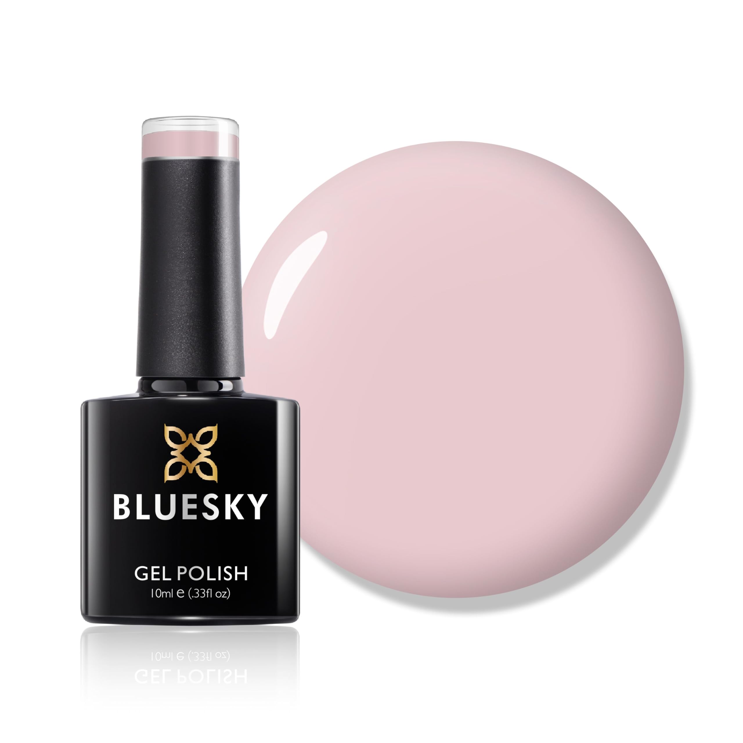 Bluesky Gel Nail Polish, Nude Knickers 80565, Light Pink Long Lasting, Chip Resistant, 10 ml