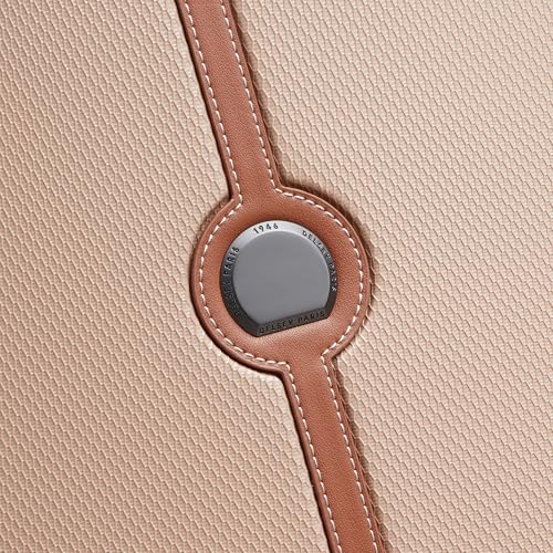 Image of DELSEY PARIS Lucette 55 cms Small Cabin ABS /Polycarbonate Hard Sided 8 Wheels and Expandable Spinner Suitcase /Trolley Bag for Travel with TSA Lock- Sand