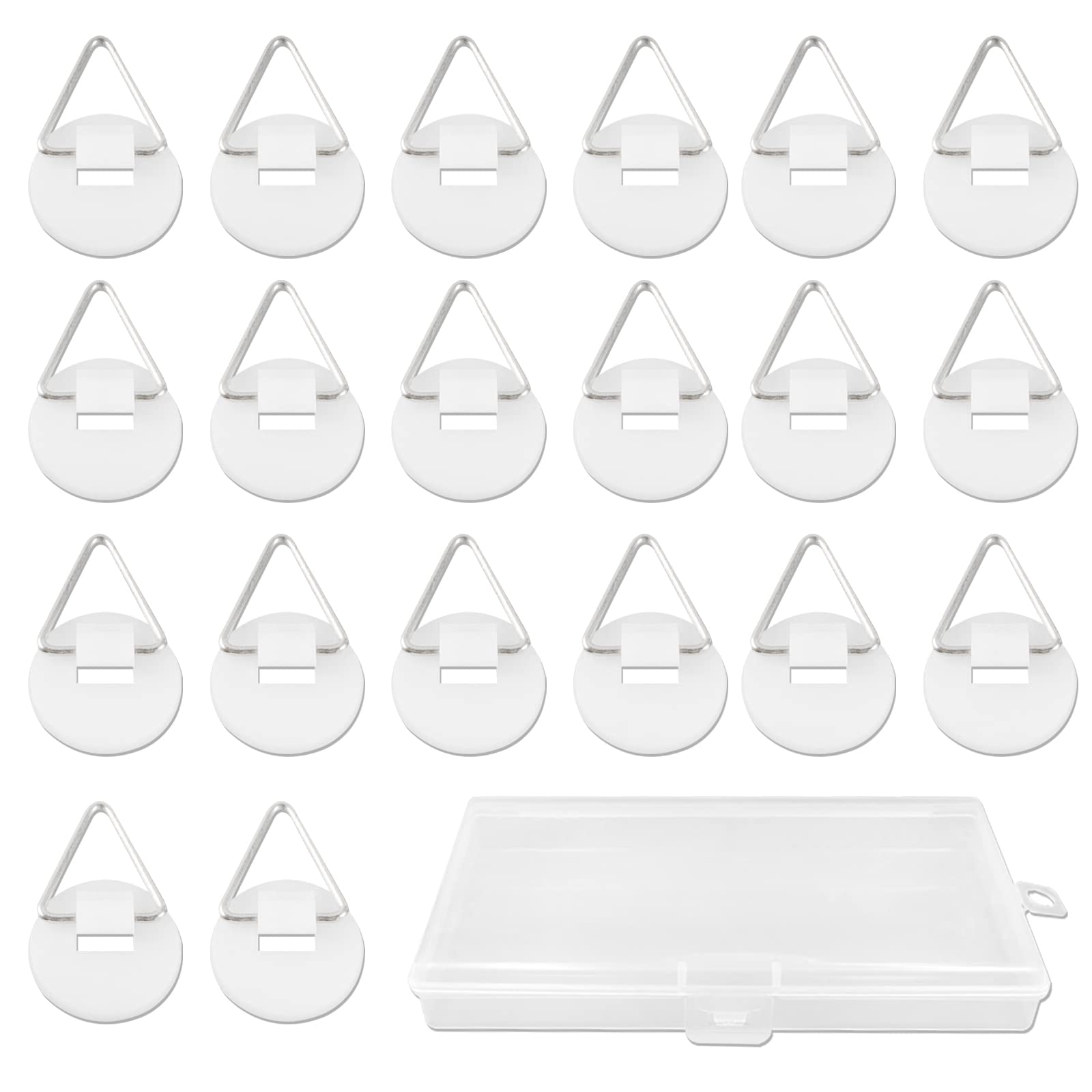 50 Piezas Ganchos Adhesivos Invisibles Colgadores de Platos Adhesivos invisibles Soporte para Platos de Pared Colgar Cuadros Sin Agujeros para Colgar Fotos Decoración de Arte Perchas Ganchos de Pared