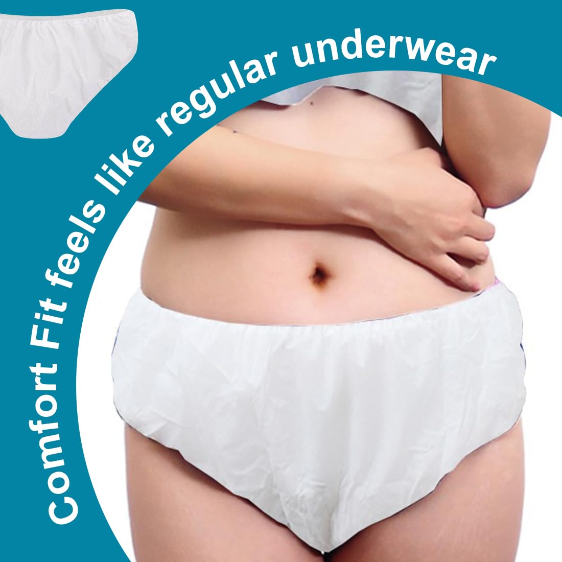 Lot De 10 Culottes Jetables Femme – Sous-Vêtements Post-Partum, Voyage, Menstruations, Maternité