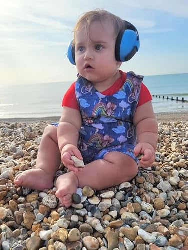 Pandaear Baby Ear Protection Noise Cancelling Headphones Ages 0-3 Years | Infant Hearing Protection Earmuffs -Blue thumb #5