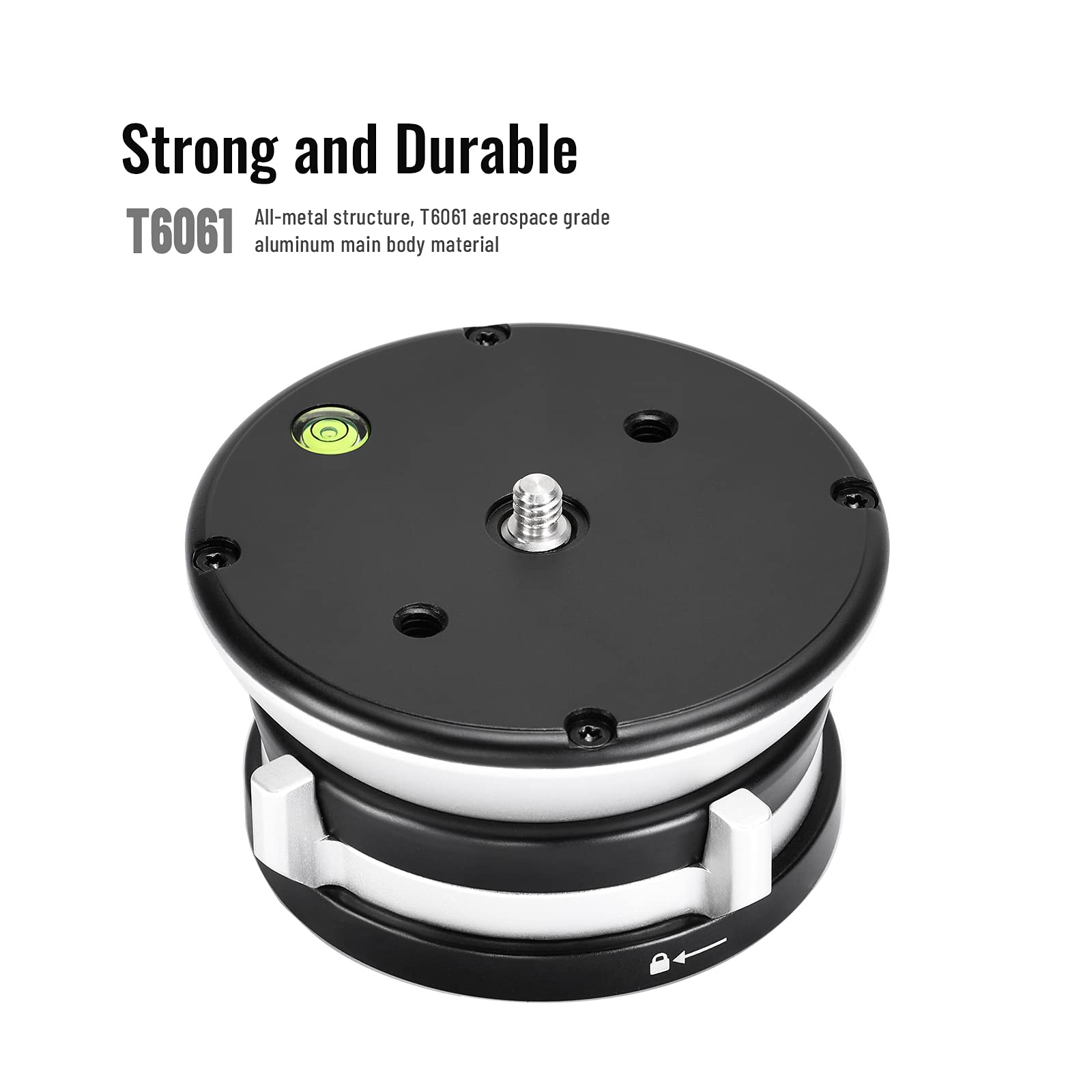 SUNWAYFOTO Base di livellamento LB-90 Testa treppiede Capacità di carico 25 kg