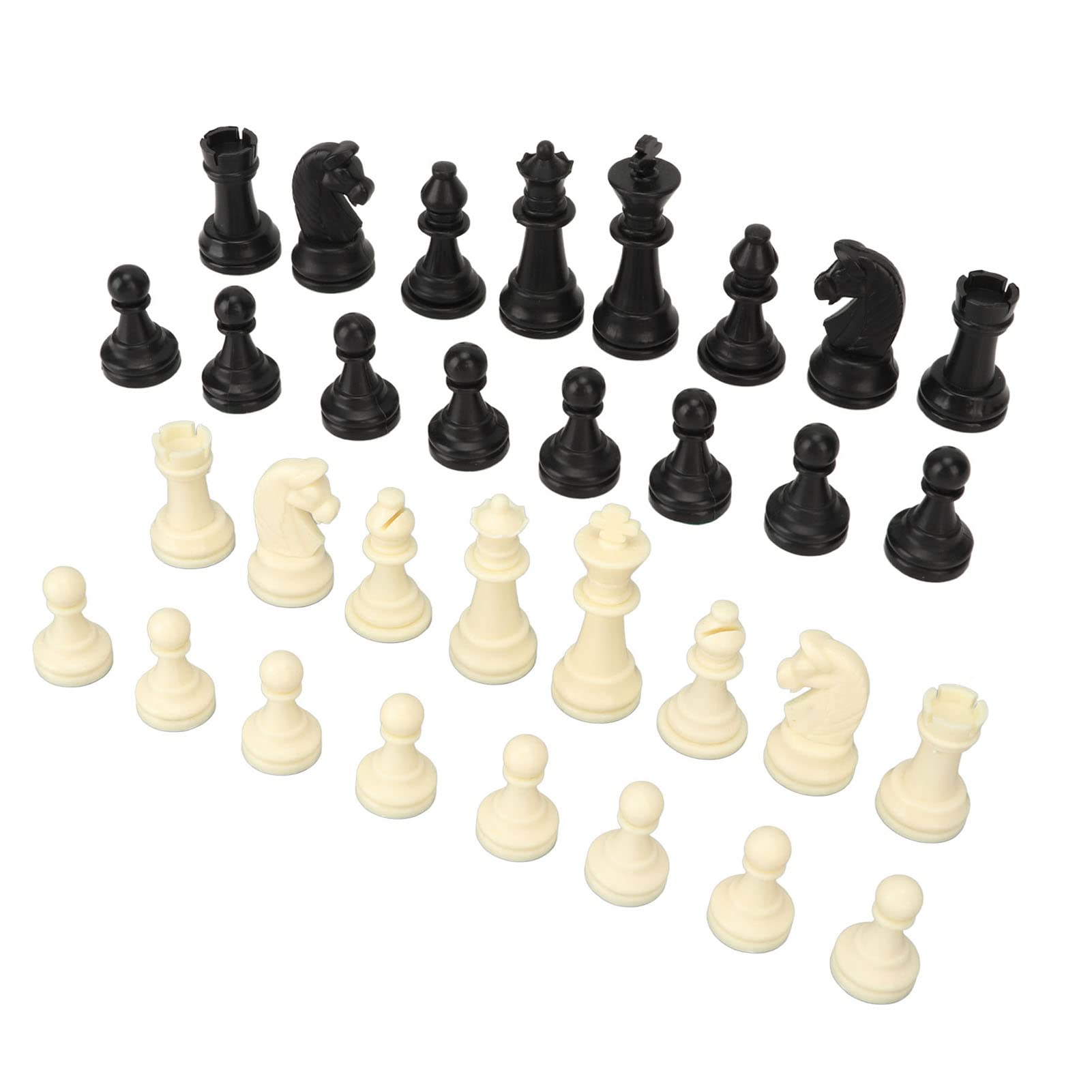 Only Plastic Chess Pieces, Scratch Chess Play Pieces
