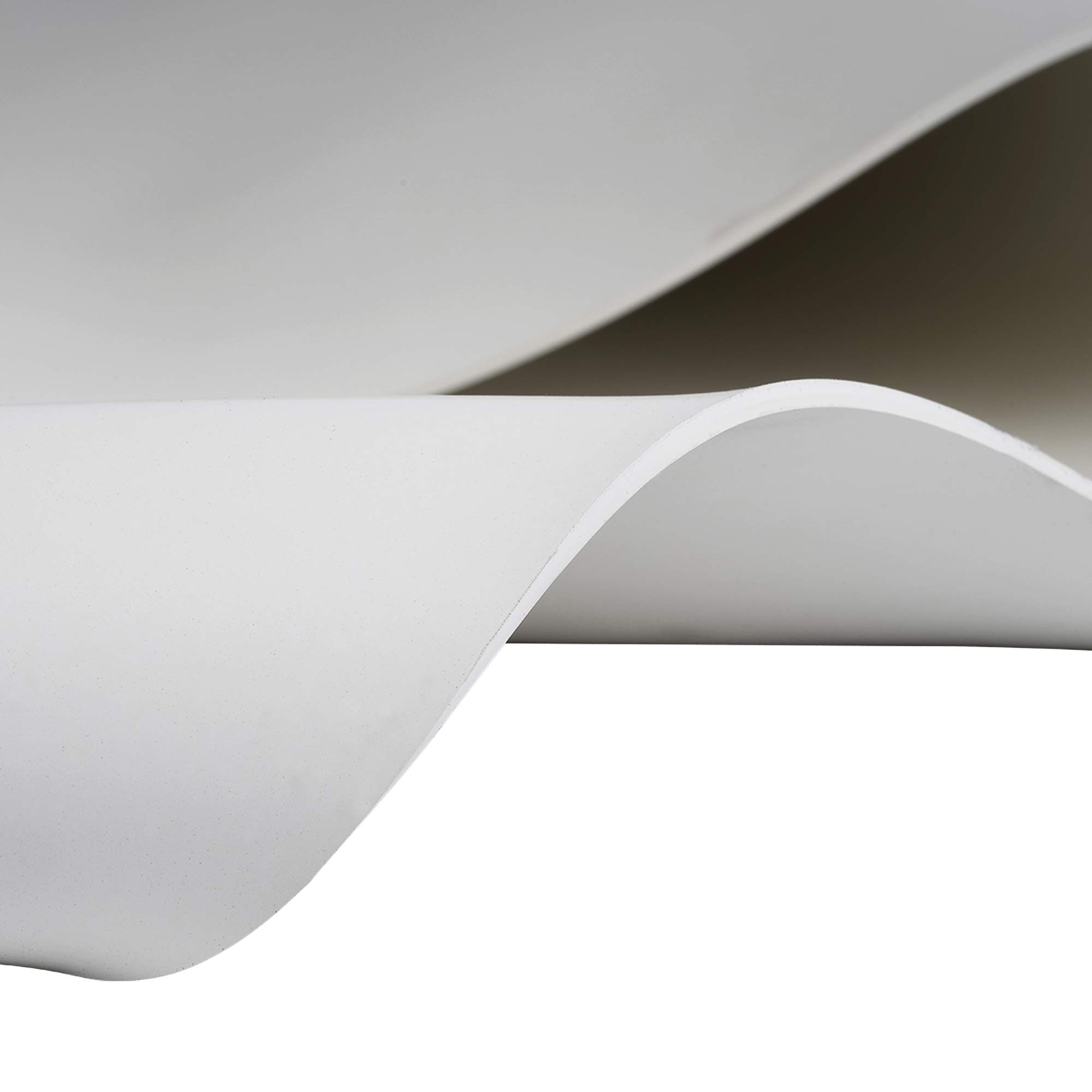1m² Gummiplatte aus EPDM - 1 mm Stärke - 1,40 m x 0,72 m - Weiße Gummimatte geeignet für Lebensmittel nach FDA - Glatte Vollgummi Matte - ozon- und witterungsbeständig