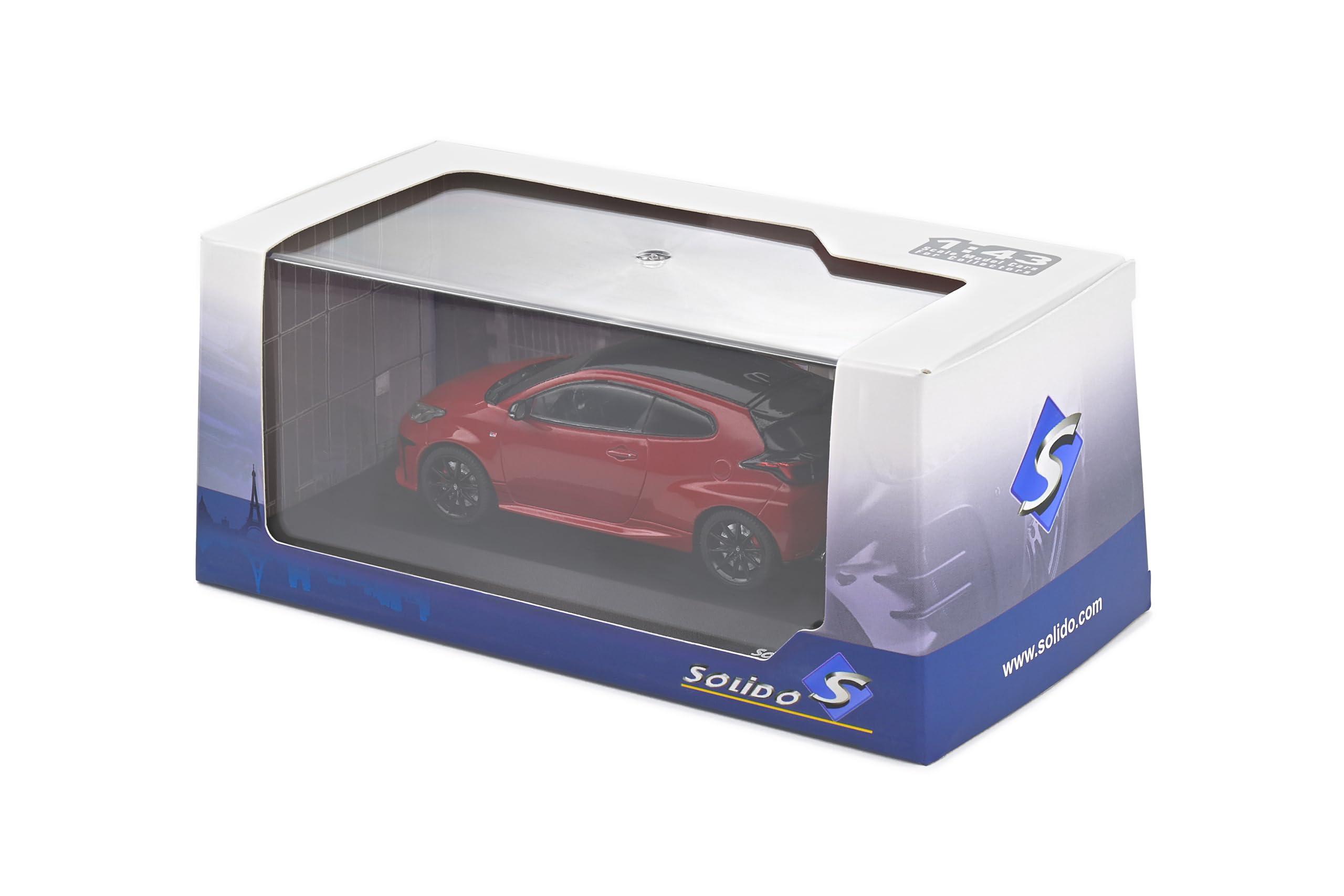 Solido- Toyota Yaris GR Nessuno Auto in Miniatura da Collezione, Colore Karmina Red, 1/43ème, S4311102