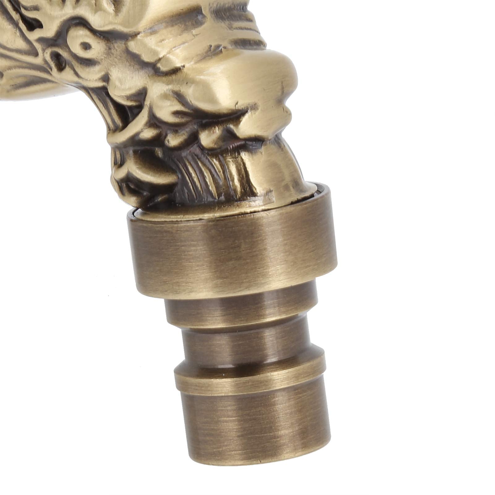 3 rubinetti da giardino vintage, 1/2", in ottone, lungo