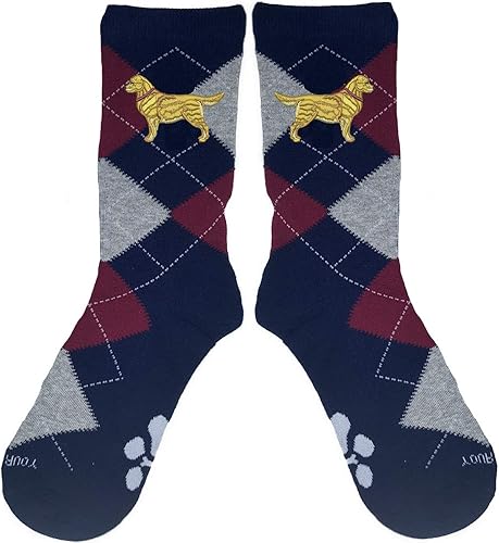 YourBreed Clothing Company Calcetines bordados con rombos