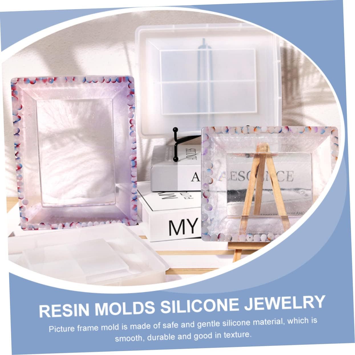 Silicone Photo Frame Molds for DIY Crafts Durable Frame Making Supplies for Creative Home Decor Projects