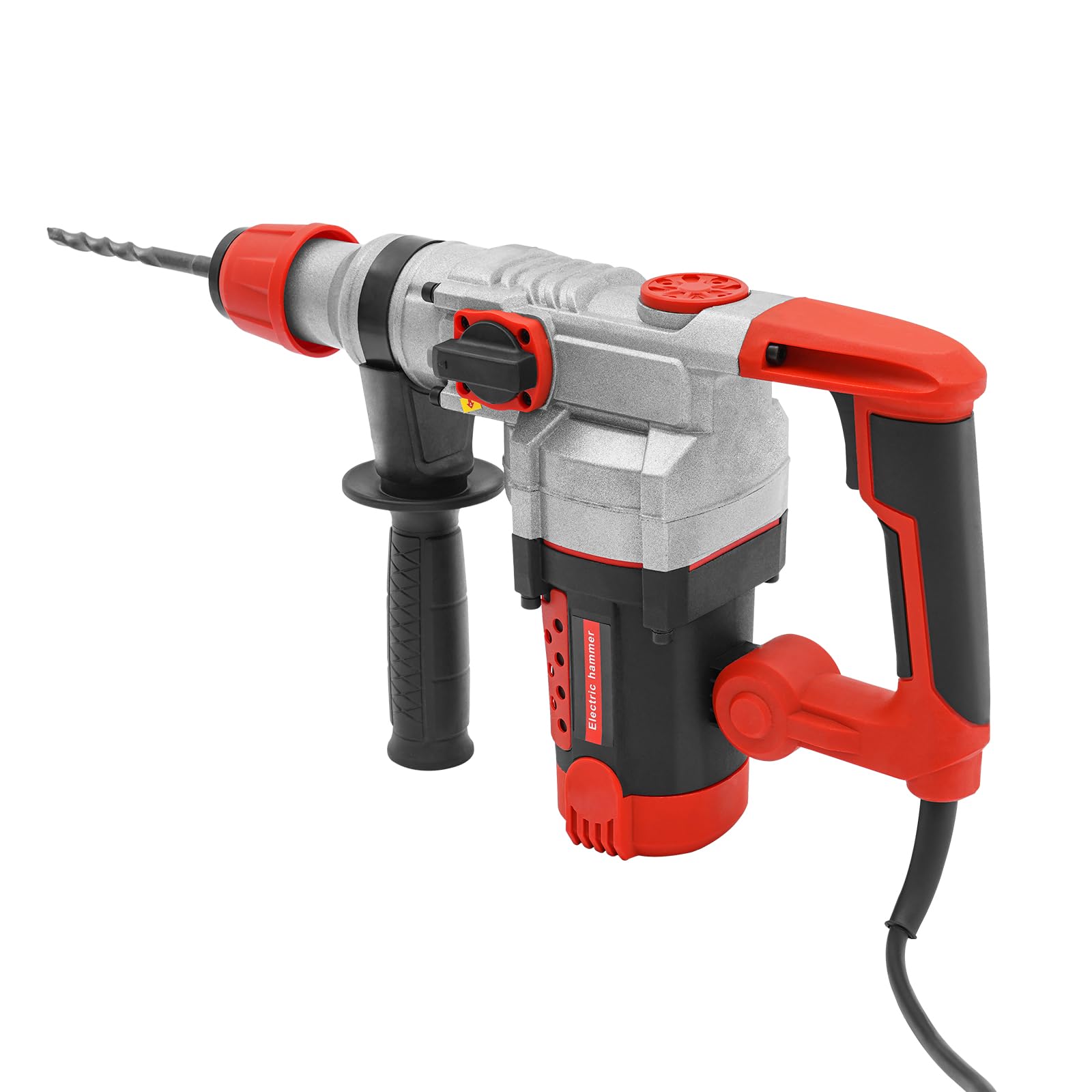 Martello perforatore a percussione, 2200 W, 220 V, meccanismo pneumatico + valigia, versatile martello a percussione, velocità 0-930r/min 3300 min
