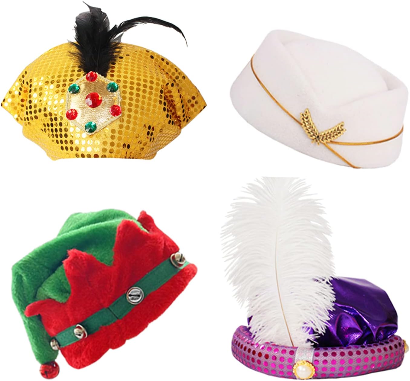 12 Assorted Funny Hats Crazy Party Hat for Adult Teen, Photo Booth Props Dress Up Costume Accessories - Image 3