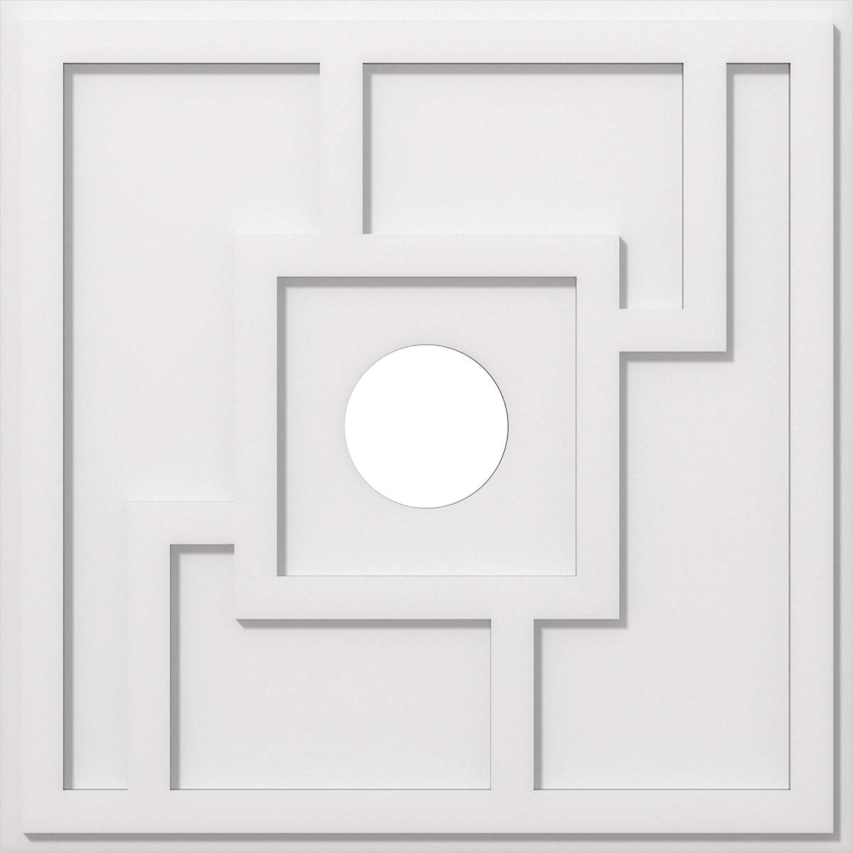 Ekena Millwork CMP14KX-03000 Knox Architectural Grade PVC Contemporary Urethane Ceiling Medallions 14"OD x 3"ID x 4 3/4"C x 1"P — Amazon image 9