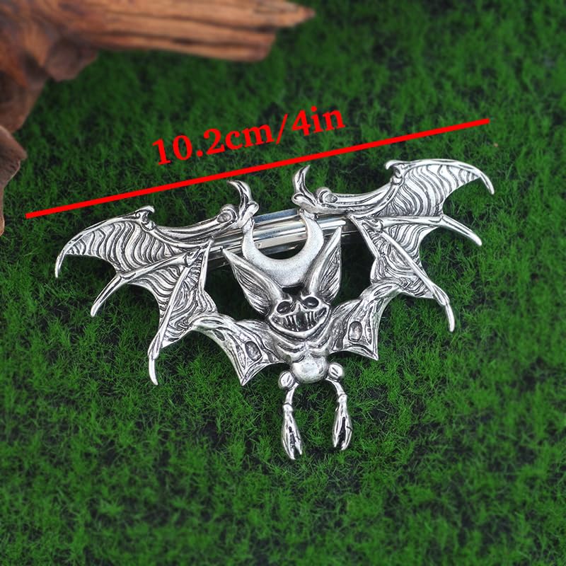 2PCS Halloween Bat Hair Clip Gothic Hair Accessories – Spooky Goth Hair Clips for Women, Witch Bat Hair Accessories, Halloween Hair Clips for Women Gifts image 4