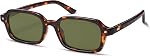SOJOS Trendy Rectangle Polarized Sunglasses Womens Mens, Small Retro Fashion Thin Slim Square Sunnies SJ2610