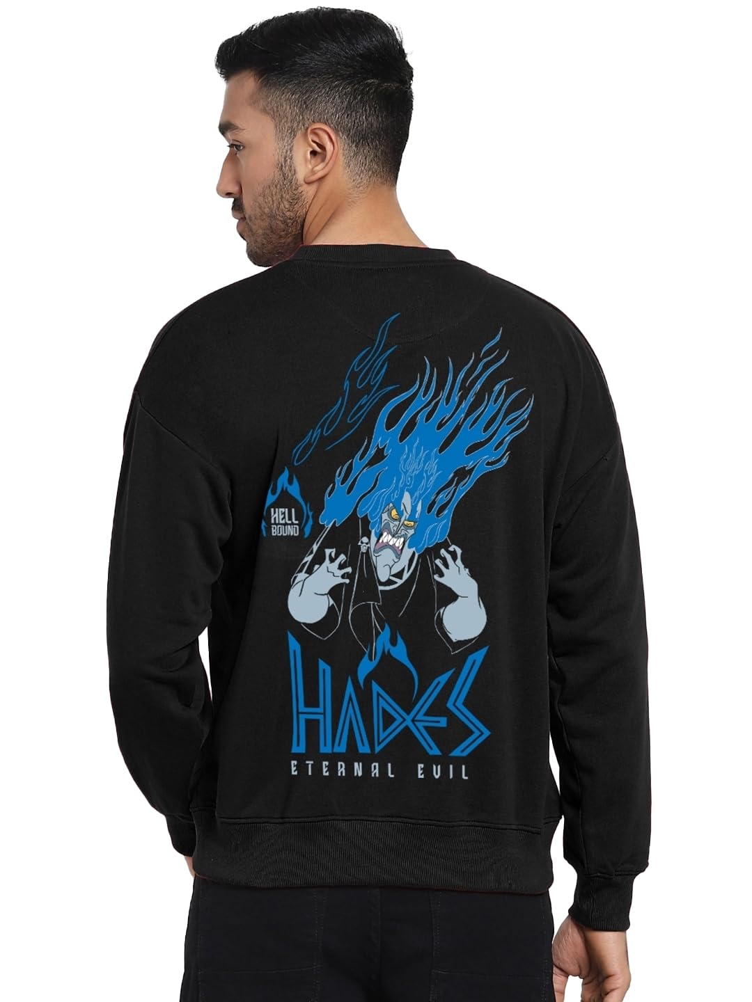 Cotton Official NASA Merchandise Men's Graphic Printed Oversized Fit Full Sleeve Round Neck Terry Sweatshirt-image-14