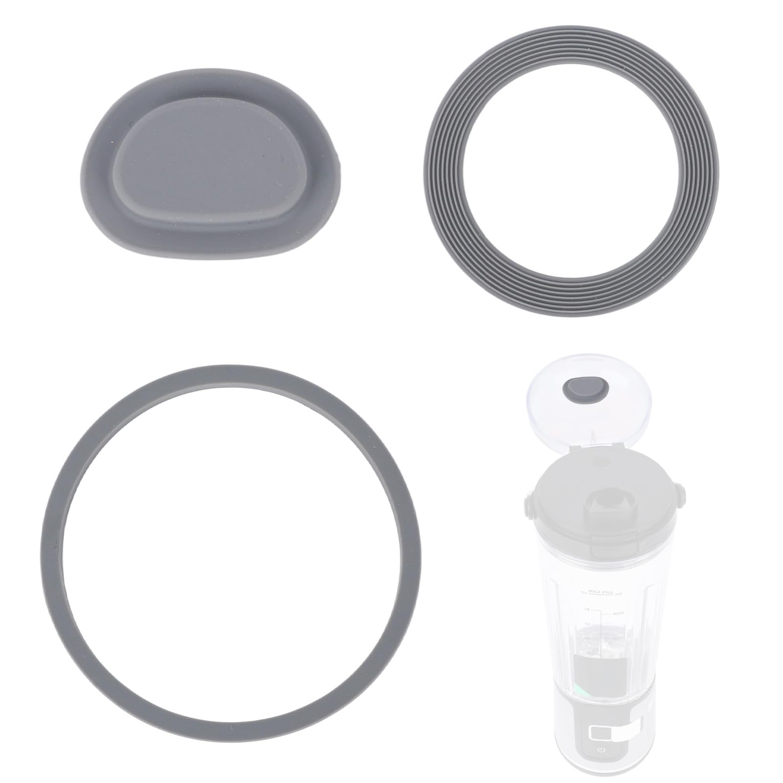 3pcs Blender Replacement Seal Kit, Includes Sealing Plugs O-Ring and Gaskets Compatible with Ninja BC151 Series Durable Blender Lid Accessories-image-17