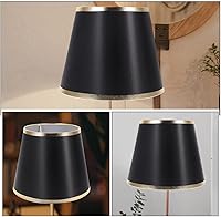 Vista 2 de Angoily Pantallas pequeñas para lámparas de mesa, pantalla moderna de tela de barril E27, cubierta de pantalla para dormitorio, escritorio, luces