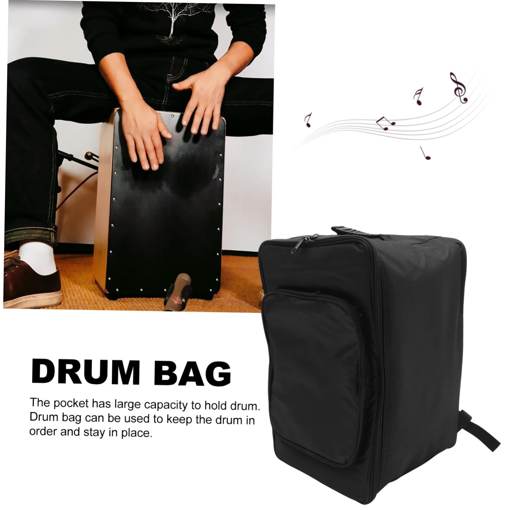 BESPORTBLE Mochila Para Caja Negra Bolsa De Transporte Para Instrumentos De Percusión Accesorio Musical Para Instrumentos y Escenario De Conciertos