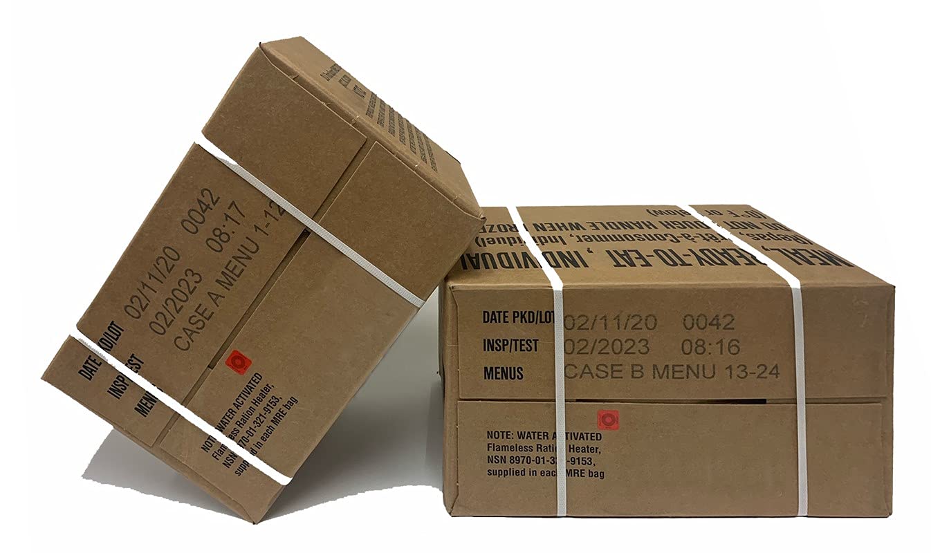 未開封！2022/2月検品 米軍 MREレーション ケースB 米軍 MREレーション 12個 INSP/TEST 2-2022（ CASE B ②