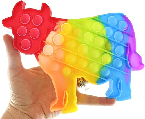 Miniatura 3 de Curious Minds Busy Bags Juguete para ansiedad con burbujas para presionar burbujas con temática de animales de granja de cerdos  Juguete antiestrés