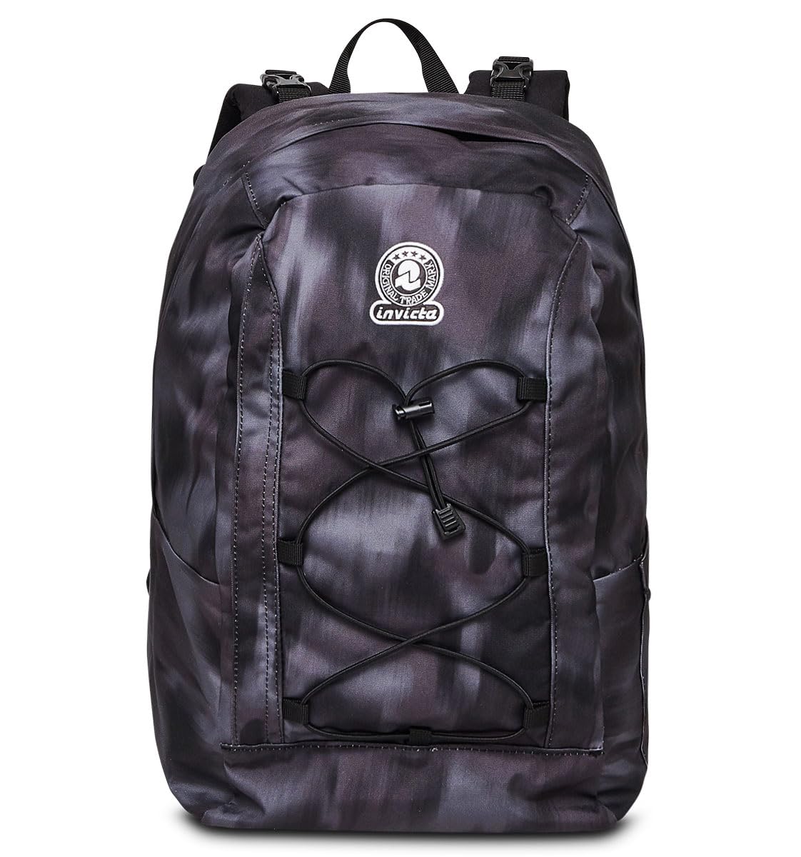 Invicta Reversible Backpack, Kids and Teenagers, Black, One Size, Black, Taglia unica, School