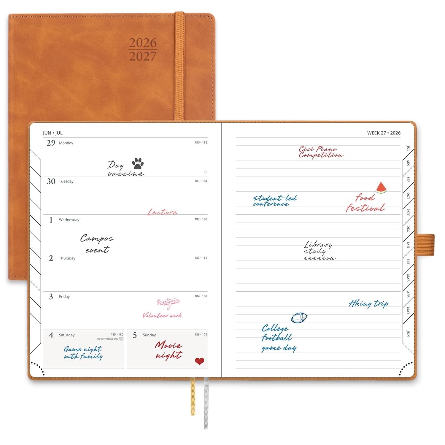 POPRUN 2026-2027 Weekly Planner Medium