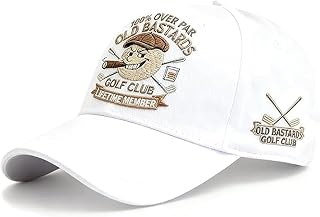“Old Bastards Golf Club” Baseball Cap,100% Over Par Lifetime Member,Adjustable Distressed Old Bastards Golf Club Hat.