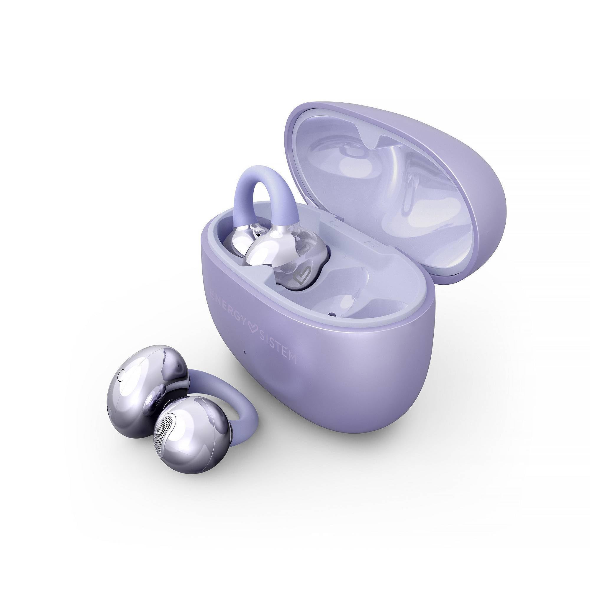 Energy Sistem Chicpods - Bezprzewodowe słuchawki Bluetooth z przewodnictwem kostnym - bateria 23H, redukcja szumów podczas połączeń, wodoszczelność IPX4, wygodne i elastyczne
