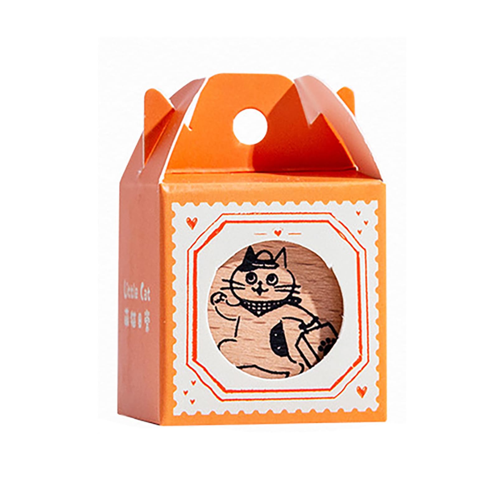 Retro Cats Series Stamp Wood Rubber Retro Decorative Animal Pattern for Journaling Craft Scrapbooking Wood Rubber Animal