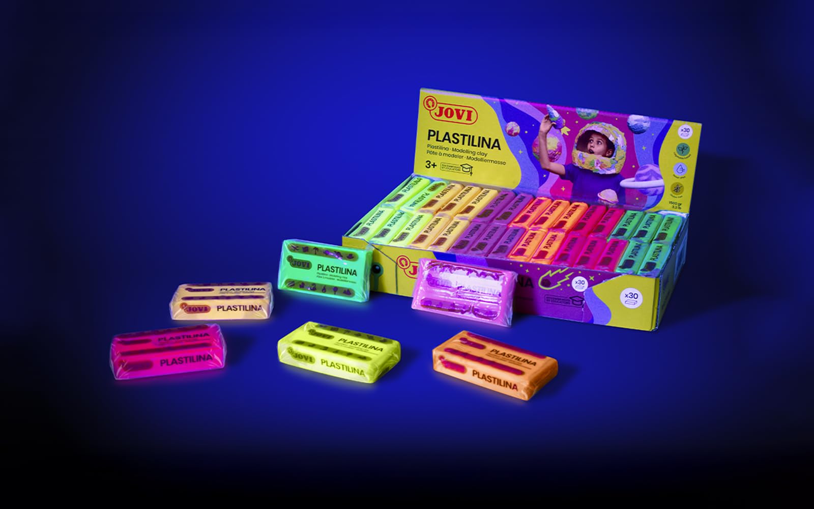 Plastilina Jovi 90/6P 15G Pastel Blister Con 6