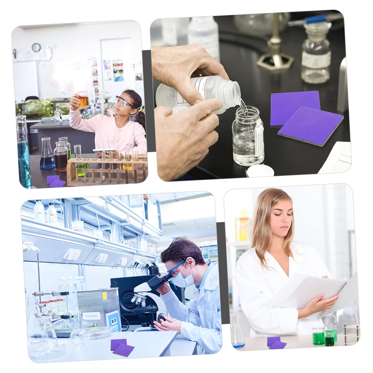 Mobestech 12stücke Kobaltglasplatte Chemie-experimentier-zubehör Für Flammenreaktionen Farbfilter Für Laboranwendungen Für Chemische Analysen Und Farbbestimmungen