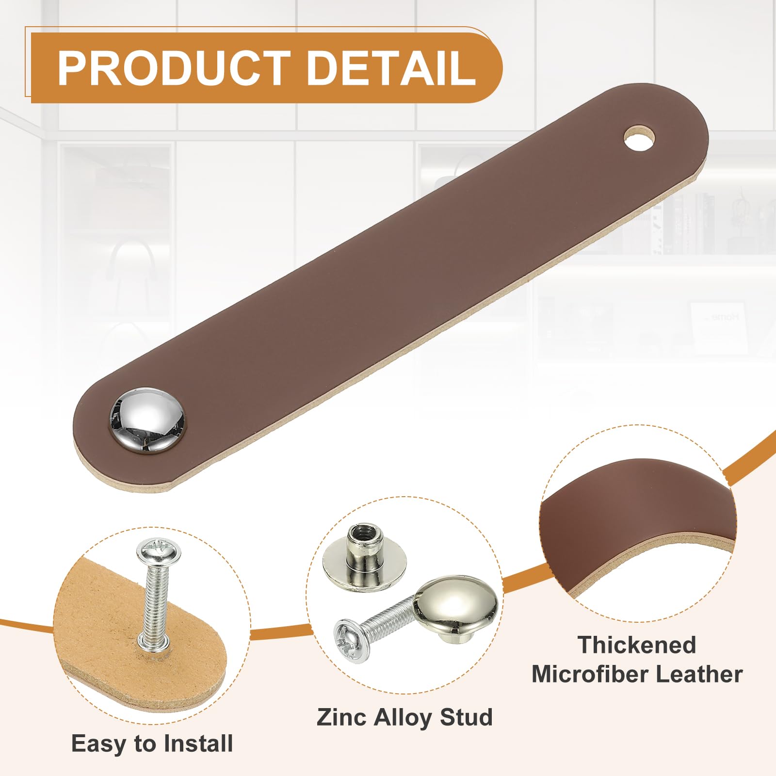 PATIKIL Leather Drawer Pulls - Image 3