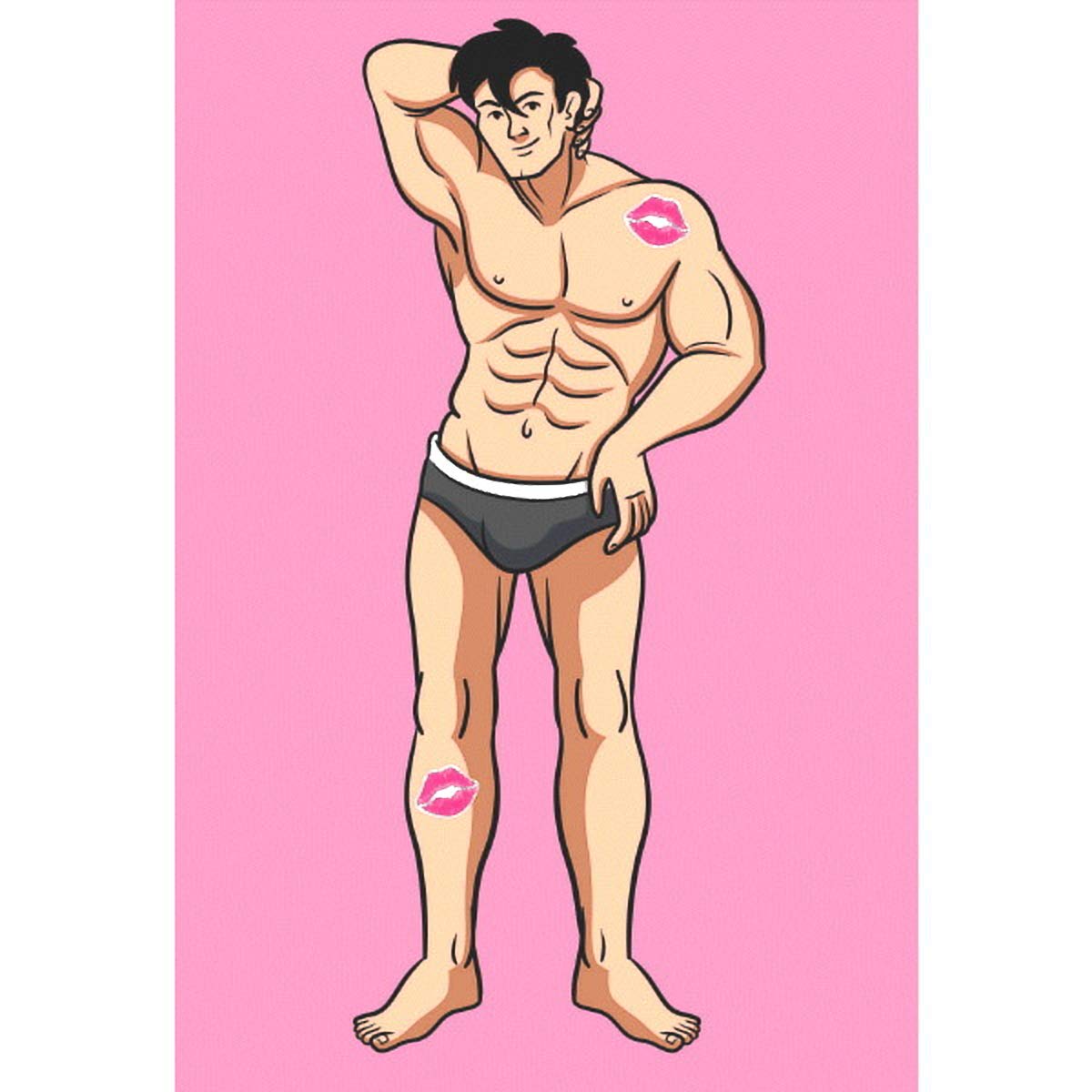 Amscan CP Kiss The Stud Game, Bachelorette Party, 6 Ct.